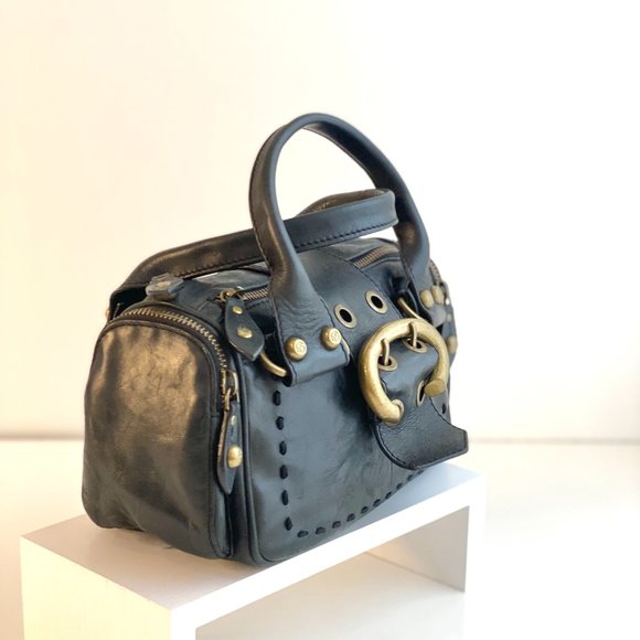 Francesco Biasia Leather Top Handle Small Satchel - Picture 12 of 13